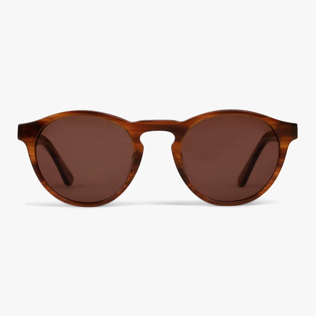 Buy Men's Morgan Shiny Walnut Sunglasses - Luxreaders.com