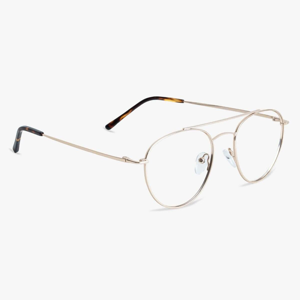 Men's Williams Gold Reading glasses - Luxreaders.com