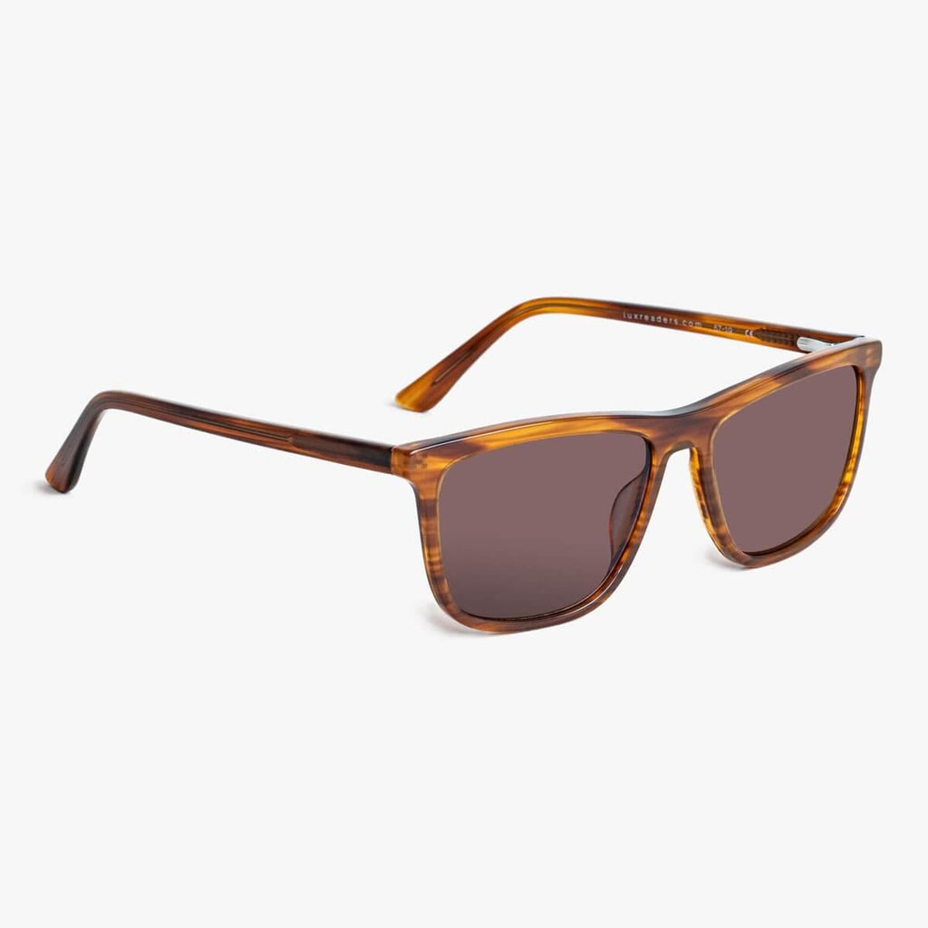 Adams Shiny Walnut Sunglasses - Luxreaders.com