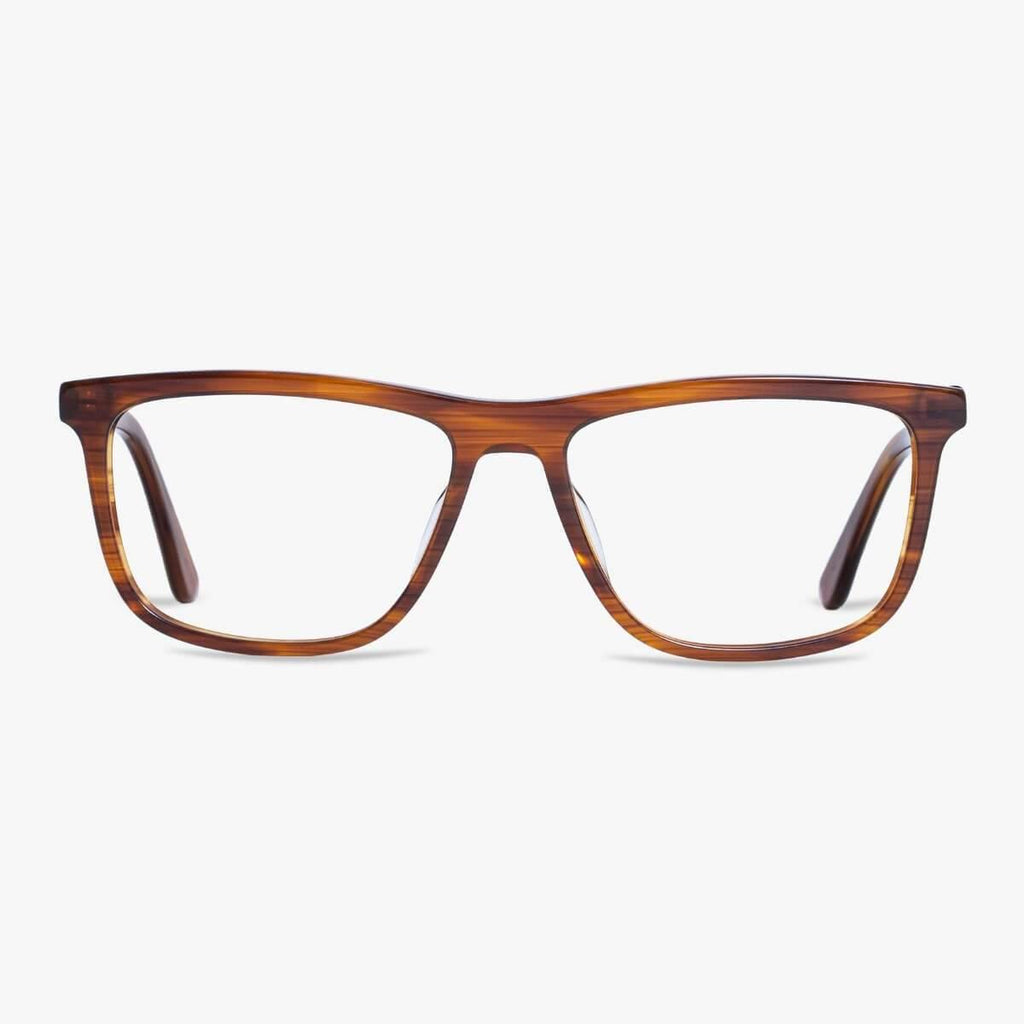 Buy Adams Shiny Walnut Reading glasses - Luxreaders.com