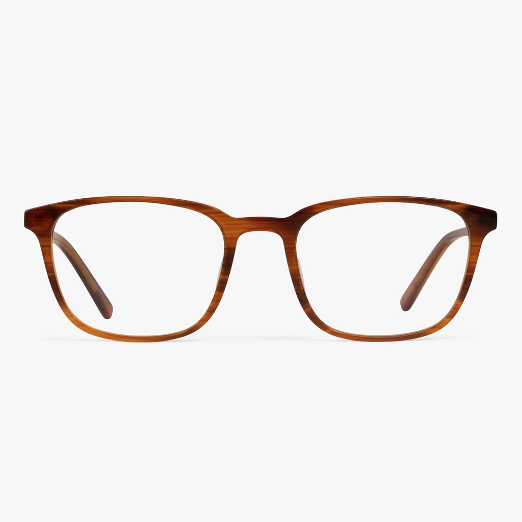 Buy Women's Taylor Shiny Walnut Reading glasses - Luxreaders.com