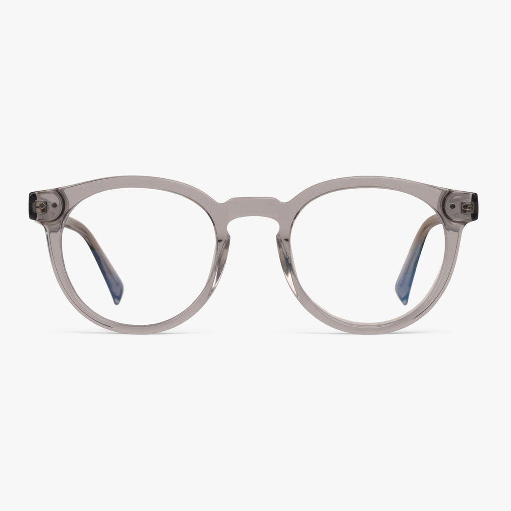 Buy Men's Thompson Crystal Grey Blue light glasses - Luxreaders.com